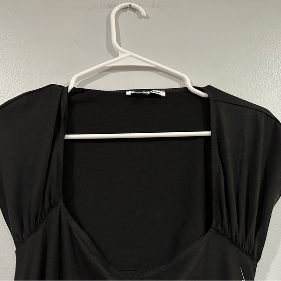 REFORMATION Harlyn Black Cut Out Short Sleeve Maxi Dress Small S NWOT - Picture 4 of 8